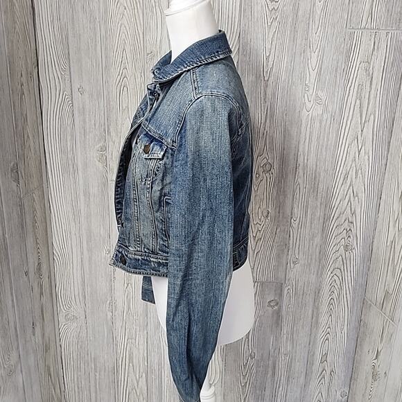 American Eagle Denim Jean Jacket Womens Size Small - Picture 4 of 10